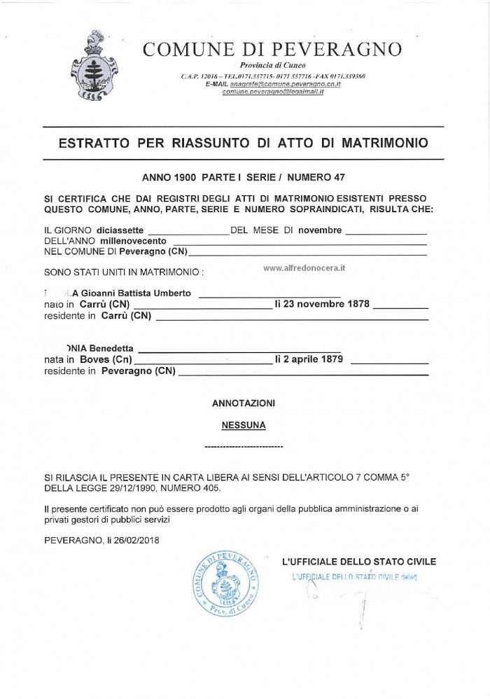 Extrato de Casamento Extrato de Casamento