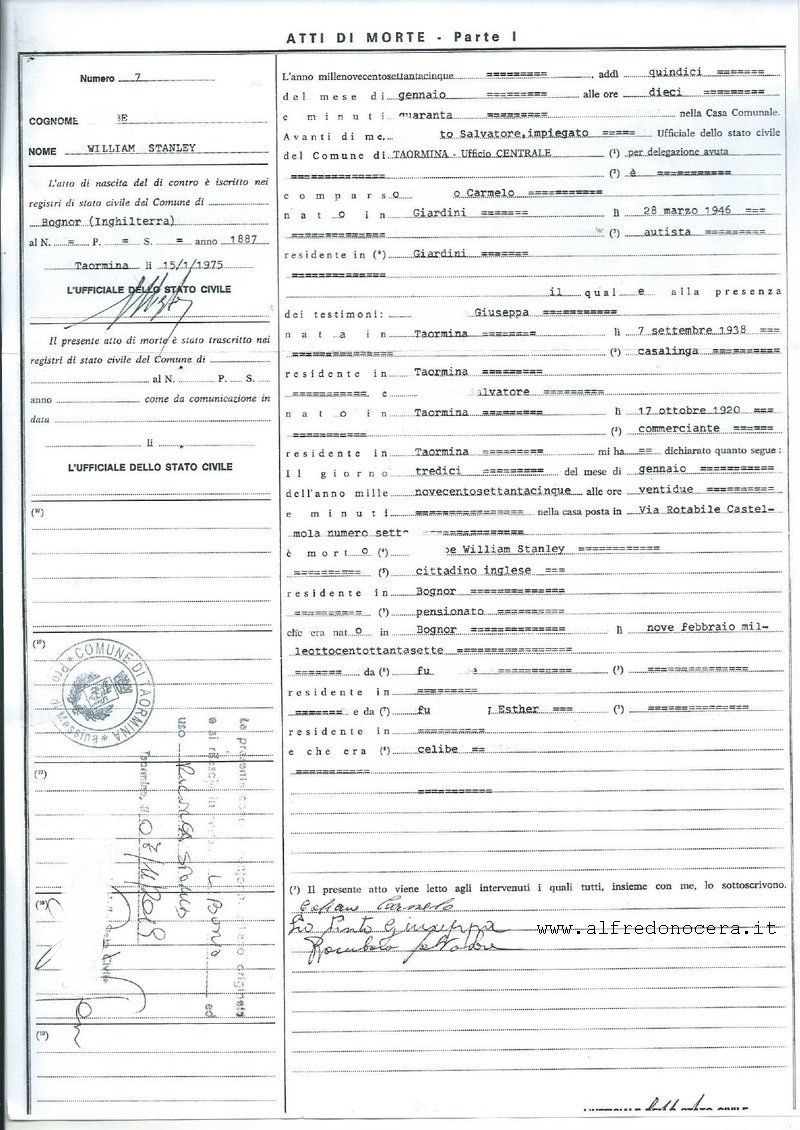 Cópia integral de óbito