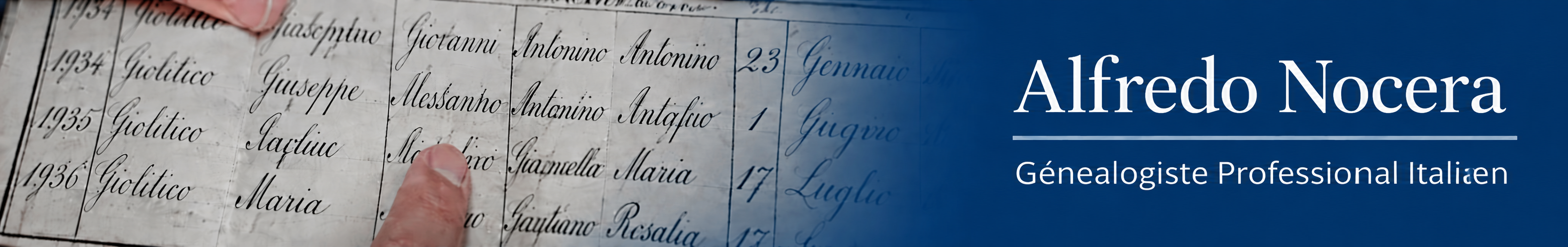 Alfredo Nocera – Genealogista Italiano