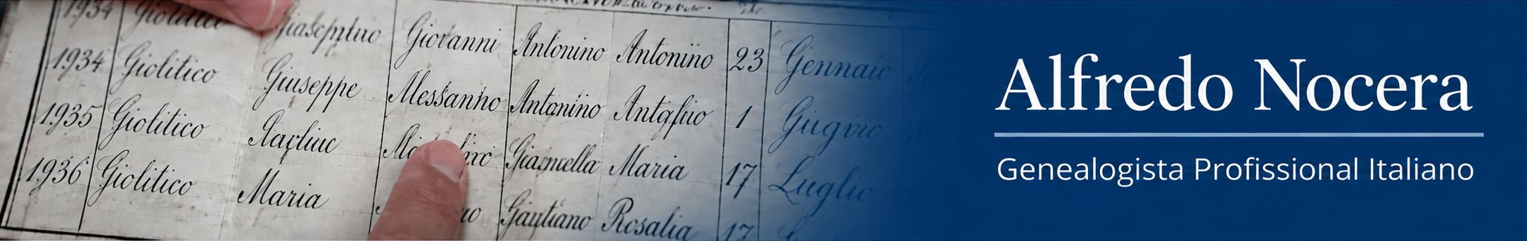 Alfredo Nocera – Genealogista Italiano